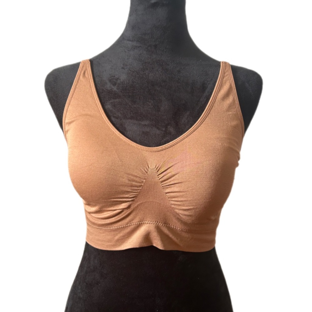 Rhonda Shear Women's Ahh Generation Bra Tan Size L